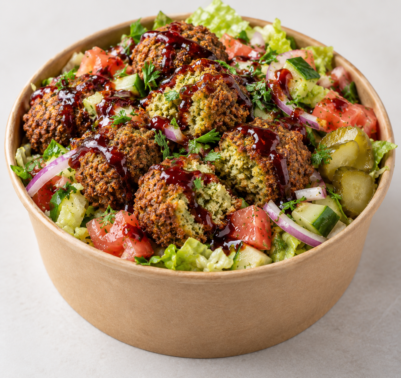 Falafel salad bowl