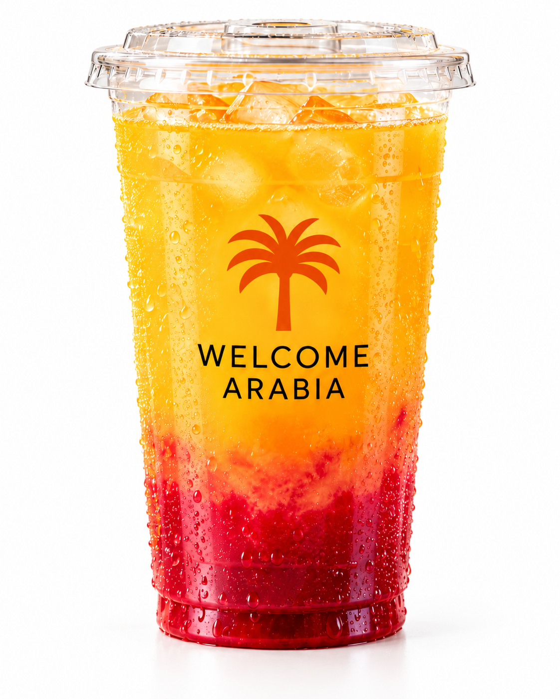 Fresh juice display at Welcome Arabia